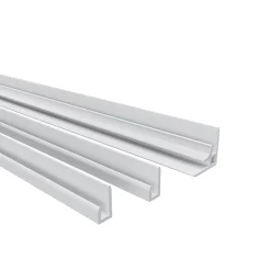 Lot de 2 panneaux muraux de douche effet blanc marbre mural aluminium avec 3 profiles - L.80 x L.120 x H.210 cm-facile à nettoyer-AICA Sanitaire Sale