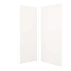 Lot de 2 panneaux muraux de douche blanc mural aluminium avec 3 profiles - L.100 x L.100 x H.210 cm - Étanche,facile à nettoyer-AICA Sanitaire Online