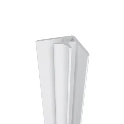 Lot de 2 panneaux muraux de douche blanc mural aluminium avec 3 profiles - L.100 x L.100 x H.210 cm - Étanche,facile à nettoyer-AICA Sanitaire Online