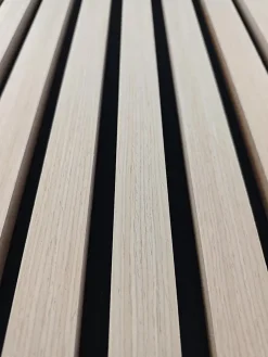 Lot de 3 Panneaux Muraux Décoratifs Acoustiques Bois MDF 240x60cm chêne naturel AntiBruit, Facile à Poser-AICA Sanitaire Hot