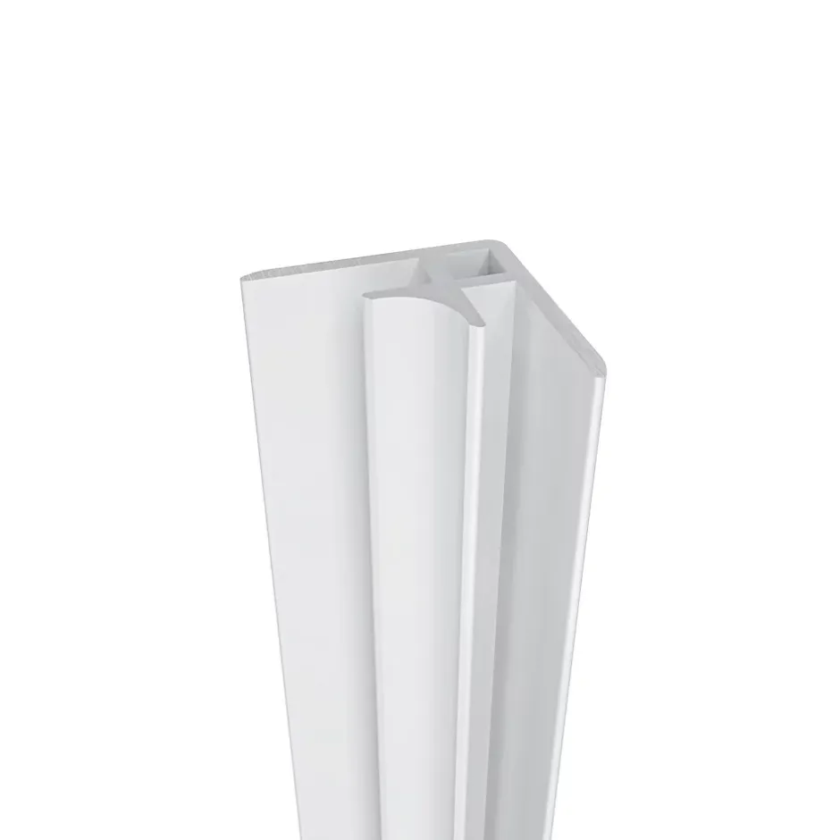 AICA Sanitaire Lot de 2 panneaux muraux de douche effet blanc marbre mural aluminium avec 3 profiles - L.80 x L.80 x H.210 cm -facile à nettoyer