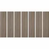 Decoon Lot de 7 Panneaux muraux tasseaux bois 120x30x1 cm - Pack tête de lit 160 - Lamelles chêne clair véritable fond noir 2,52 m²