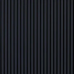 Decoon Lot de 7 Panneaux muraux tasseaux bois 120 x 30 x 1,9 cm - Pack tête de lit - Lamelles bleu nuit / feutrine noir - 2,52m²