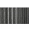 Decoon Lot de 7 Panneaux muraux tasseaux bois 120 x 30 x 1,9 cm - Tête de lit - Lamelles décor marbre noir / feutrine noir - 2,52m²