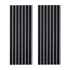 Lot de 2 panneaux tas Decowall Acoustic coul noir sur feutrine grise 2600x300x17mm-Forestea Clearance