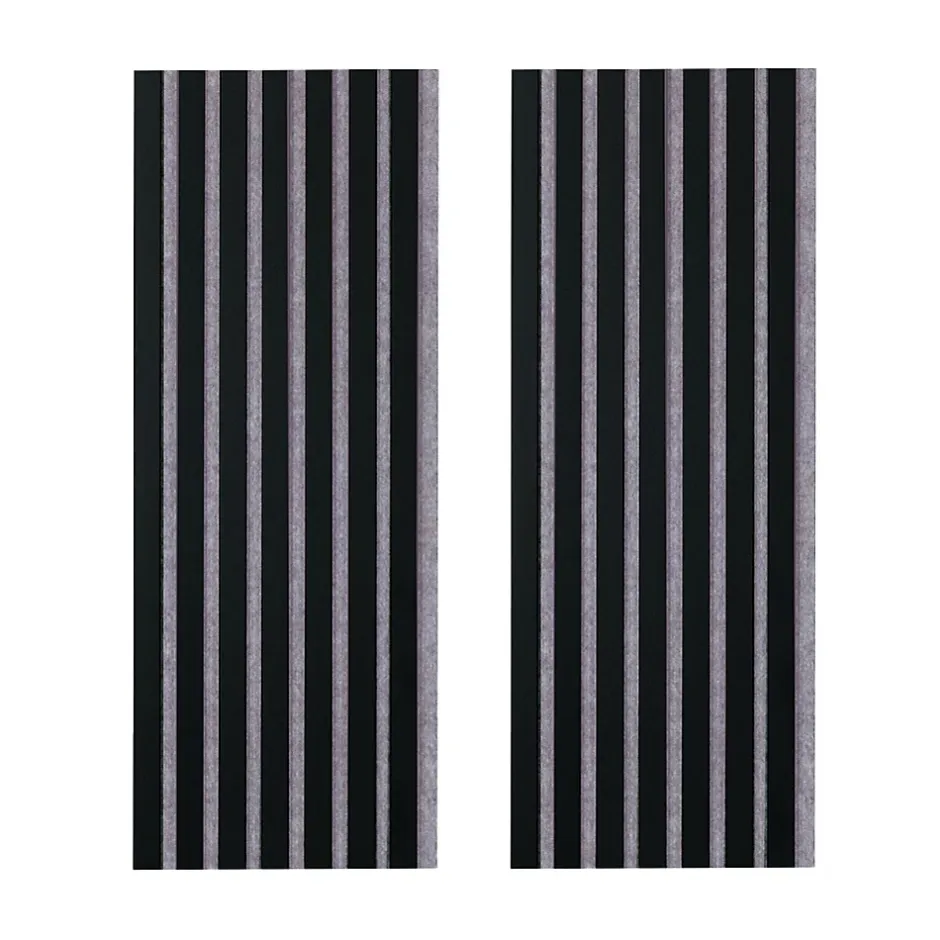Lot de 2 panneaux tas Decowall Acoustic coul noir sur feutrine grise 2600x300x17mm-Forestea Clearance