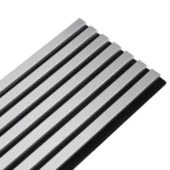 Lot de 2 Panneaux tasseaux bois 250 x 30 x 1,9 cm - alu/feutrine noir - 1,5m²-Decoon Clearance