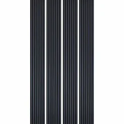 Lot de 4 Panneaux tasseaux bois 250 x 30 x 1,9 cm - bleu nuit/feutrine noir - 3m²-Decoon New