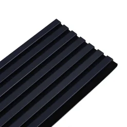 Lot de 4 Panneaux tasseaux bois 250 x 30 x 1,9 cm - bleu nuit/feutrine noir - 3m²-Decoon New