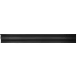 Decoon Lot de 2 Panneaux tasseaux bois 250 x 30 x 1,9 cm - Lamelles placage noir fond noir - 1,5m²