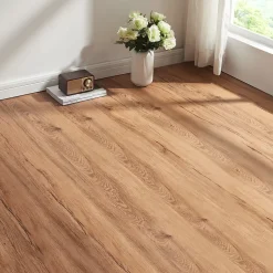 Neu.Holz Lot de 10 planches vinyle SPC Okapirg 2,196 m² 5 mm 122 x 18 cm effet chêne nordique