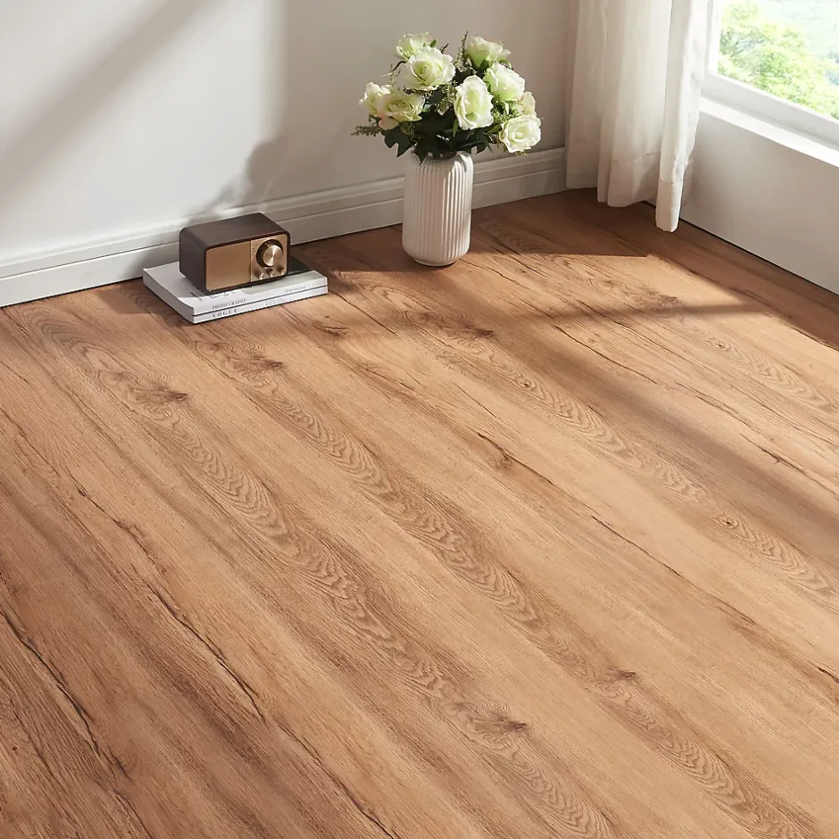 Neu.Holz Lot de 10 planches vinyle SPC Okapirg 2,196 m² 5 mm 122 x 18 cm effet chêne nordique