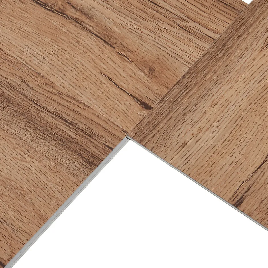 Neu.Holz Lot de 10 planches vinyle SPC Okapirg 2,196 m² 5 mm 122 x 18 cm effet chêne nordique