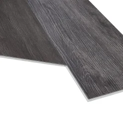 Lot de 40 planches vinyle SPC Okapirg 8,784 m² 5 mm 122 x 18 cm effet chêne foncé-Neu.Holz Sale