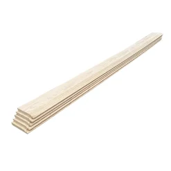 Lot de 5 Plinthe Plaquées Chêne MDF, L.2,23 m x l.14,8 cm x Ep.16 mm-Wood&Sens Clearance