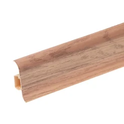 Lot de 20 Plinthes goulotte passe-câble PVC 59 mm - 1,10 m avec angles, raccords et butées Vieux noyer-Monmobilierdesign Outlet