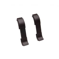 Monmobilierdesign Lot de 10 Plinthes goulotte passe-câble PVC 59 mm - 1,10 m avec angles, raccords et butées Wenge noir