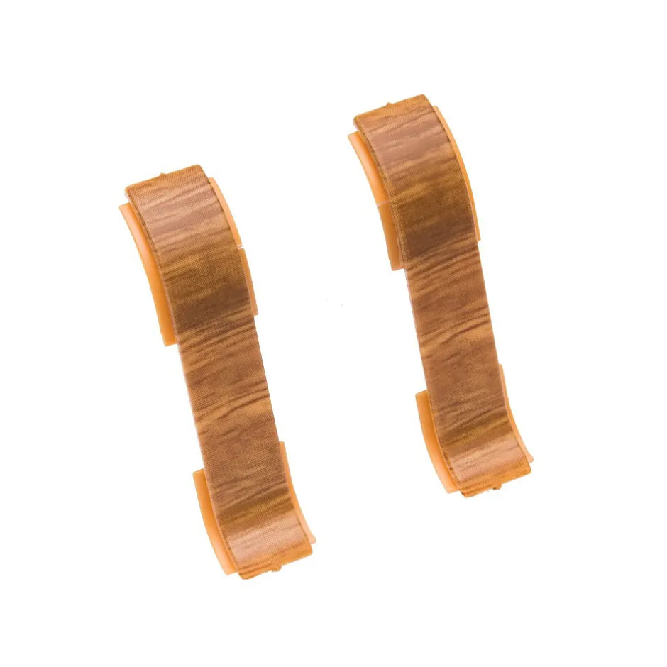 Lot de 10 Plinthes goulotte passe-câble PVC 59 mm - 1,10 m avec angles, raccords et butées Vieux noyer-Monmobilierdesign