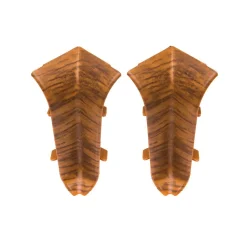 Lot de 10 Plinthes goulotte passe-câble PVC 59 mm - 1,10 m avec angles, raccords et butées Chêne-Monmobilierdesign Online