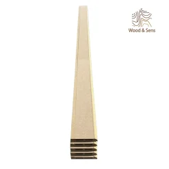 Wood&Sens Lot de 5 Plinthes MDF Passes-câbles à couvercle, L.2.44 m x H.11 cm, Ep.18 mm