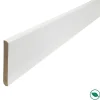 Forestea Lot de 5 Plinthes MDF prépeinte blanc 2400 x 100 x 10 mm