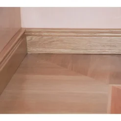 Lot de 5 Plinthes Plaquées Chêne MDF, L.2,23 m x l.10,8 cm x Ep.14 mm-Wood&Sens