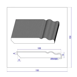 Lot de 5 Plinthes Plaquées Chêne MDF, L.2,23 m x l.10,8 cm x Ep.14 mm-Wood&Sens
