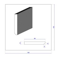 Wood&Sens Lot de 10 Plinthes Plaquées Chêne MDF Arrêtes vives, L.2,23 m x l.6,8 cm x Ep.9 mm