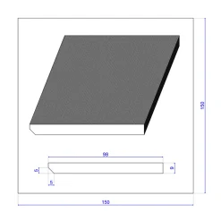 Wood&Sens Lot de 10 Plinthes Plaquées Chêne MDF Arrêtes vives, L.2,23 m x l.9,8 cm x Ep.9 mm