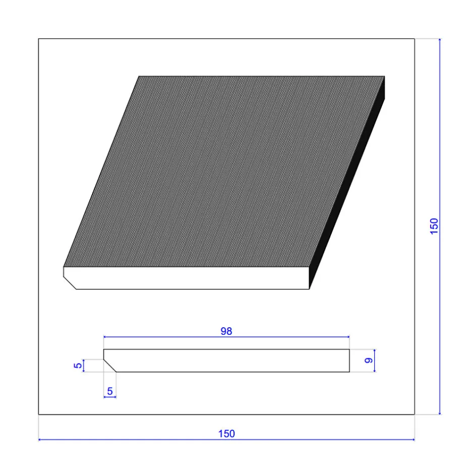 Wood&Sens Lot de 10 Plinthes Plaquées Chêne MDF Arrêtes vives, L.2,23 m x l.9,8 cm x Ep.9 mm