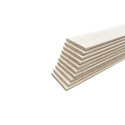 Lot de 10 Plinthes Plaquées Chêne MDF Arrondi, L.2,23 m x l.6,8 cm x Ep.9 mm-Wood&Sens Sale