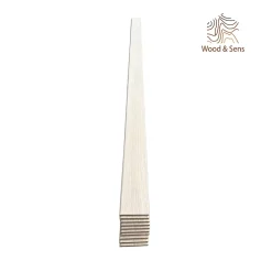 Wood&Sens Lot de 10 Plinthes Plaquées Chêne MDF Arrondi, L.2,23 m x l.9,8 cm x Ep.9 mm