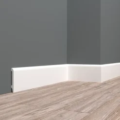 Wood&Sens Lot de 10 Plinthes Polymère avec Bord Arrondi 3mm, L.240 cm x P.8 cm, Ep.15 mm