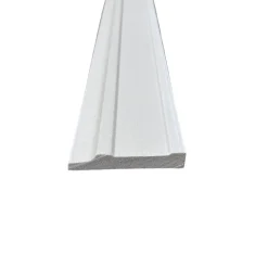 Wood&Sens Lot de 10 Plinthes Polymère avec Bord Arrondi 3mm, L.240 cm x P.8 cm, Ep.15 mm