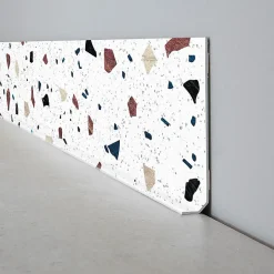 99Deco Lot de 10 Plinthes PVC Blanche - - H8 x L100 cm Profondeur 14 mm