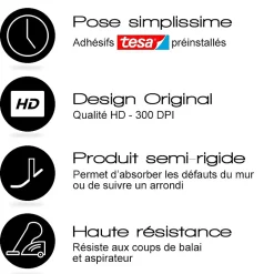 99Deco Lot de 10 Plinthes PVC Blanche - - H8 x L100 cm Profondeur 14 mm