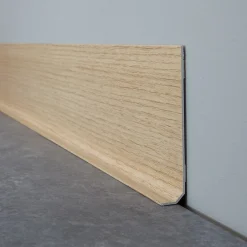 99Deco Lot de 10 Plinthes PVC Couleur Bois - - H8 x L100 cm Profondeur 14 mm