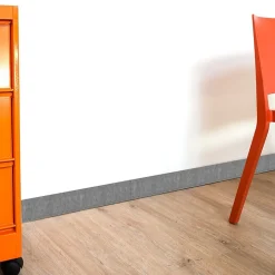 99Deco Lot de 10 Plinthes PVC Couleur Béton - - H8 x L100 cm Profondeur 14 mm