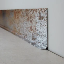 99Deco Lot de 10 Plinthes PVC Couleur Métal - - H8 x L100 cm Profondeur 14 mm