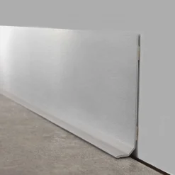 99Deco Lot de 10 Plinthes PVC Gris Alu - - H8 x L100 cm Profondeur 14 mm