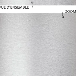 99Deco Lot de 10 Plinthes PVC Gris Alu - - H8 x L100 cm Profondeur 14 mm