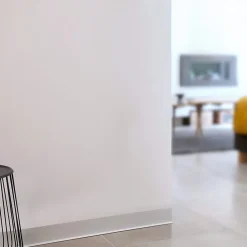 99Deco Lot de 10 Plinthes PVC Gris Alu - - H8 x L100 cm Profondeur 14 mm