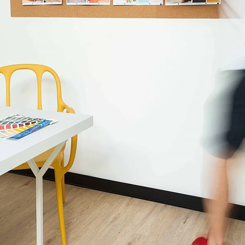 Lot de 10 Plinthes PVC Noire - - H8 x L100 cm Profondeur 14 mm-99Deco Outlet