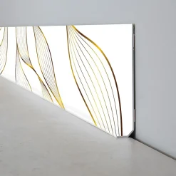 Lot de 10 Plinthes PVC Or - - H8 x L100 cm Profondeur 14 mm-99Deco Online