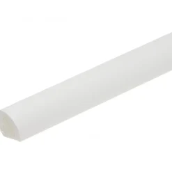 Monmobilierdesign Lot de 5 Quarts de rond PVC 13 x 13 mm longueur 2,5 m Blanc