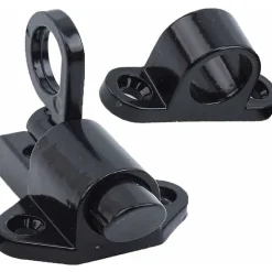 Lot de 2 serrures de porte en aluminium, serrures de fenêtre, porte-fenêtre, anneau antivol, serrure de porte en aluminium-Deko Online