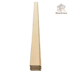 Wood&Sens Lot de 6 Surplinthes MDF, L.2.44 m x H.9.8 cm, Ep.22 mm