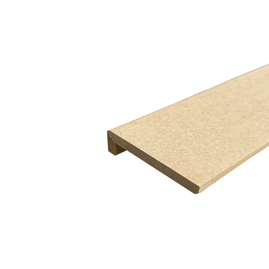 Lot de 6 Surplinthes MDF, L.2.44 m x H.12.8 cm, Ep.22 mm-Wood&Sens