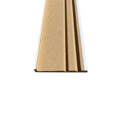 Lot de 6 Surplinthes MDF Revêtues Blanc, L.2.40 m x l.13.1 cm, Ep.22 mm-Wood&Sens Discount