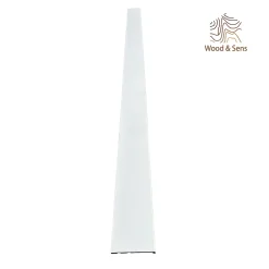 Lot de 6 Surplinthes MDF Revêtues Blanc, L.2.40 m x l.13.1 cm, Ep.22 mm-Wood&Sens Discount